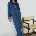 Chaqueta vaquera LAAGAM Dalston Indigo - imagen 1