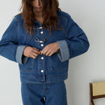 Chaqueta vaquera LAAGAM Dalston Indigo - imagen 3