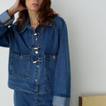 Chaqueta vaquera LAAGAM Dalston Indigo - imagen 4