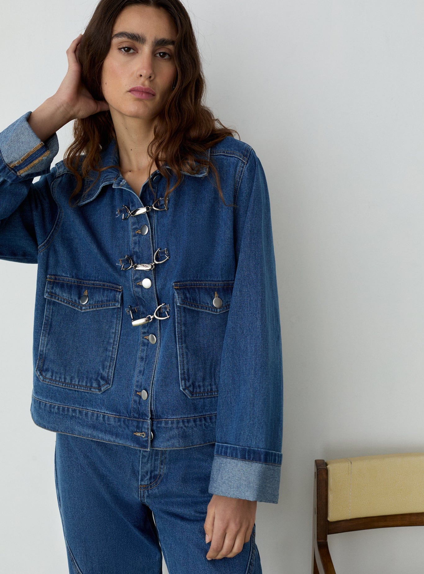 Chaqueta vaquera LAAGAM Dalston Indigo - imagen 4
