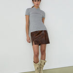 Falda corta LAAGAM Juna Brown - imagen 1