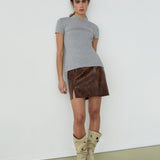 Falda corta LAAGAM Juna Brown - imagen 1