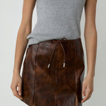 Falda corta LAAGAM Juna Brown - imagen 3