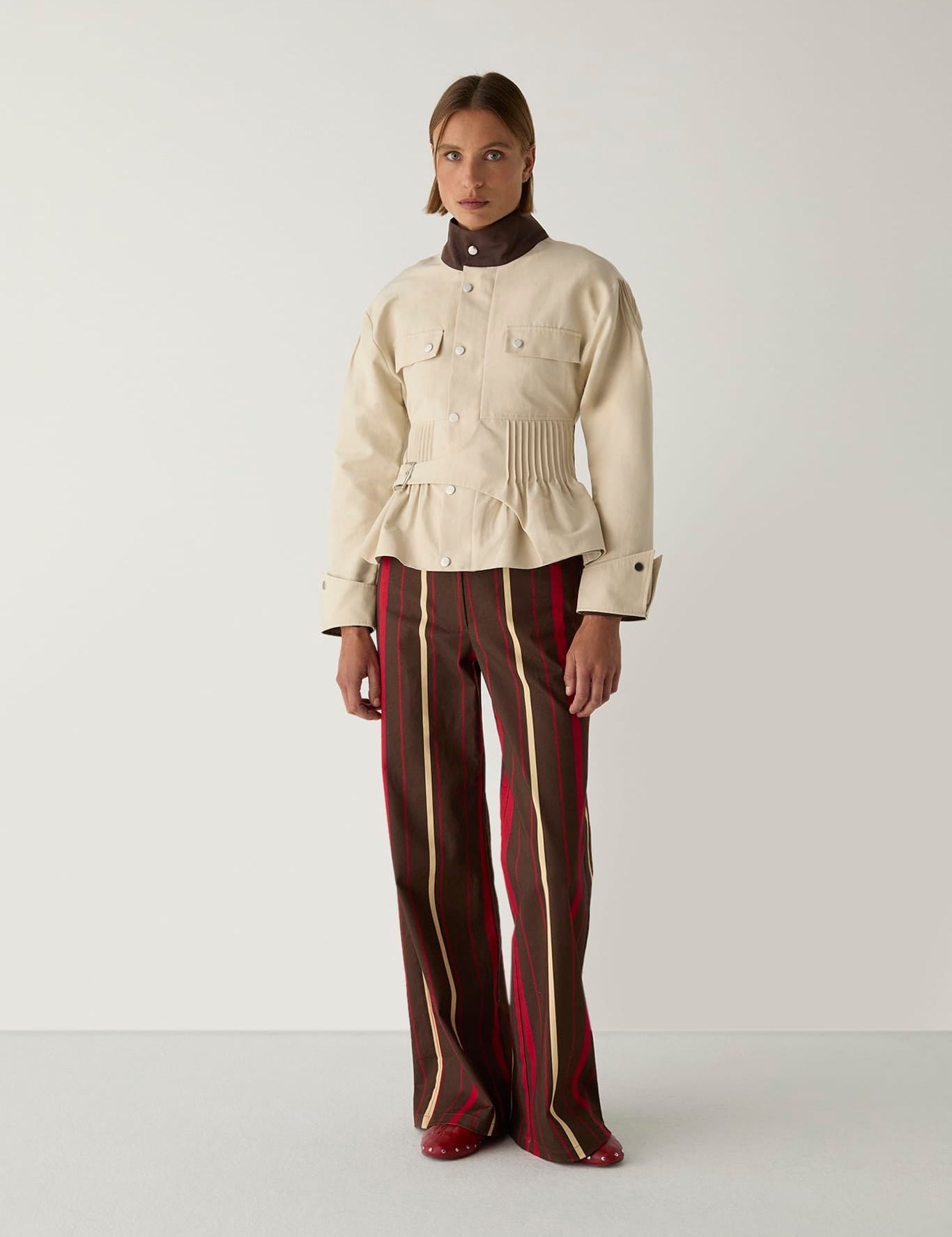 Chaqueta LAAGAM Orly Serge Ecru - imagen 1