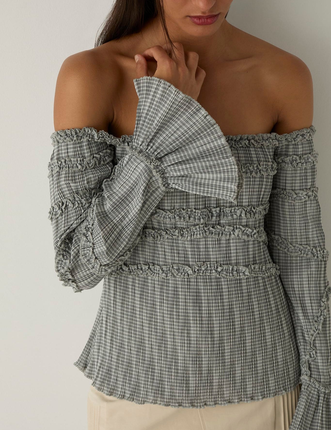 Blusa LAAGAM Petra Squared Textured - imagen 1