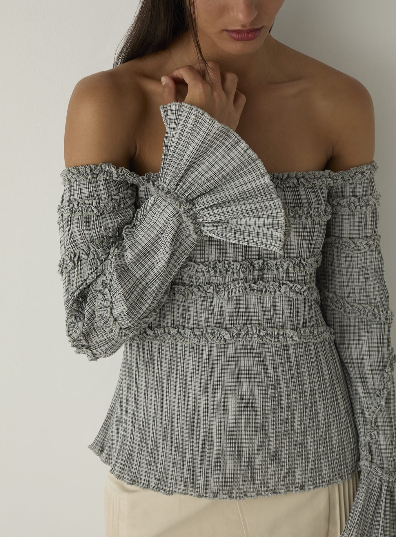 Blusa LAAGAM Petra Squared Textured - imagen 1
