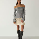 Blusa LAAGAM Petra Squared Textured - imagen 3
