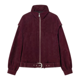 Cazadora bomber LAAGAM Signy Burgundy - flat frontal
