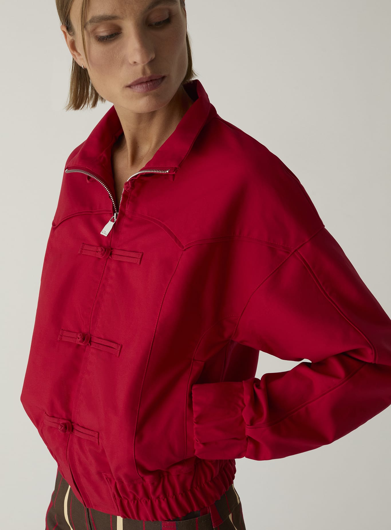 Cazadora bomber LAAGAM Sylvie Red - imagen 3