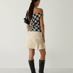 Top LAAGAM Tate Squared Asymmetric Black - imagen 2