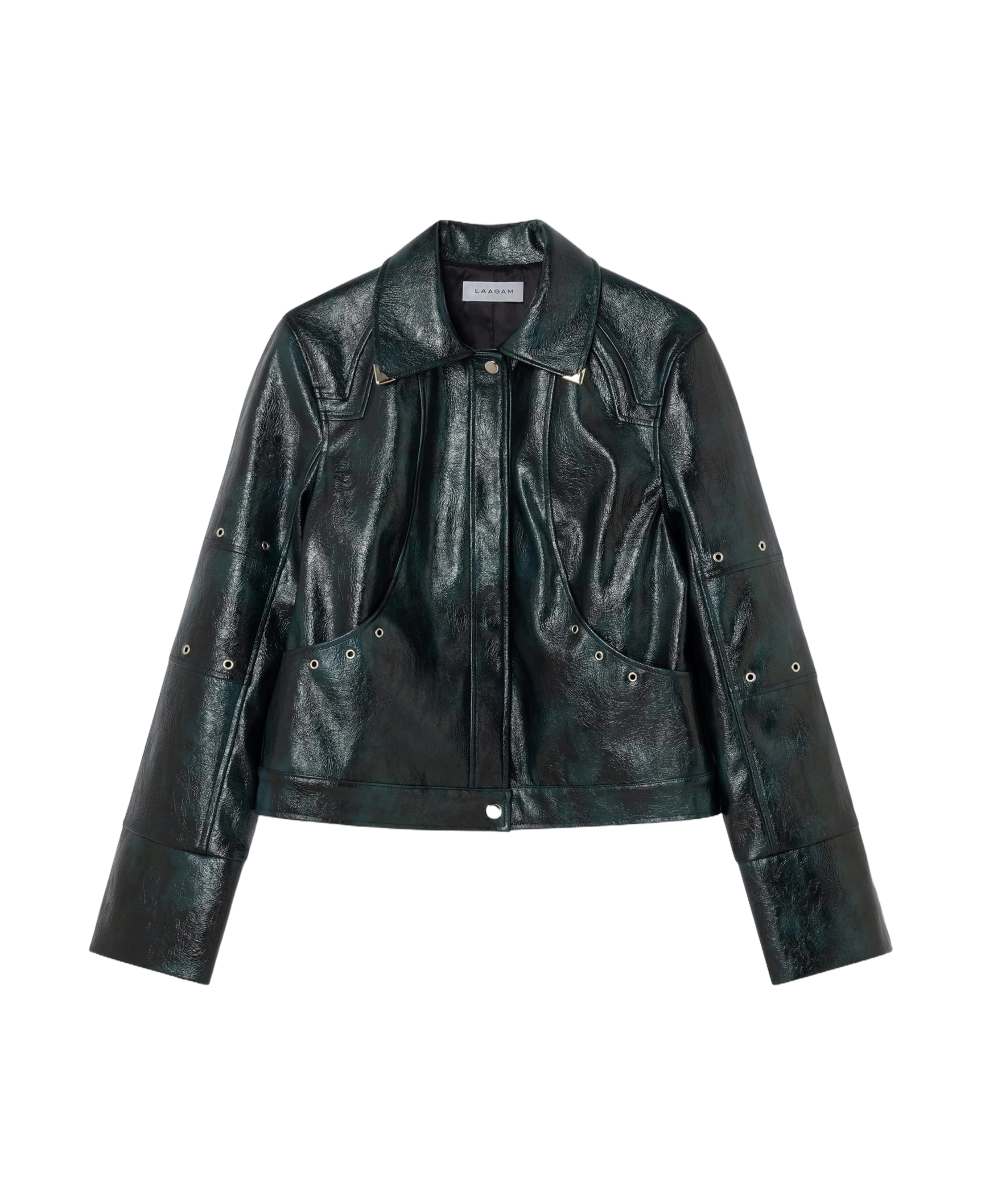 Chaqueta LAAGAM Thea Green - flat frontal