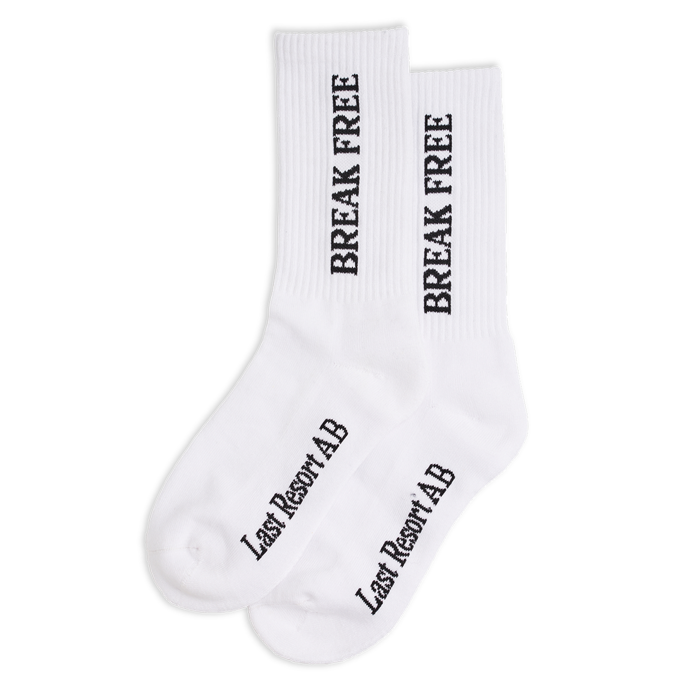 Calcetines LAST RESORT AB Crew Break Free White Black