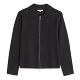 Cardigan YERSE Punto Cremallera Lavander Negro