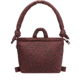 Bolso Mochila ÖLEND Ona Cotton Soft Bag Leopard Cherry Red