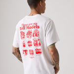 Camiseta LEVI'S Roll Models White Plus - modelo