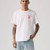 Camiseta LEVI'S Roll Models White Plus - modelo frontal
