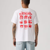 Camiseta LEVI'S Roll Models White Plus - modelo trasero