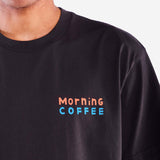 OLOW Loose Morning Coffee Carbon Black T-shirt