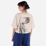 OLOW Loose Remember Cream T-shirt