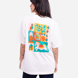 Camiseta OLOW Loose Quetzal Off White