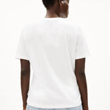 Camiseta ARMEDANGELS Lualaa Icons White Yellow