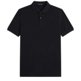Polo FRED PERRY M6000 11B Gris Carbón Jaspeado / Negro
