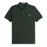 FRED PERRY M6000 Poloshirt in Nachtgrün/Bayblau 