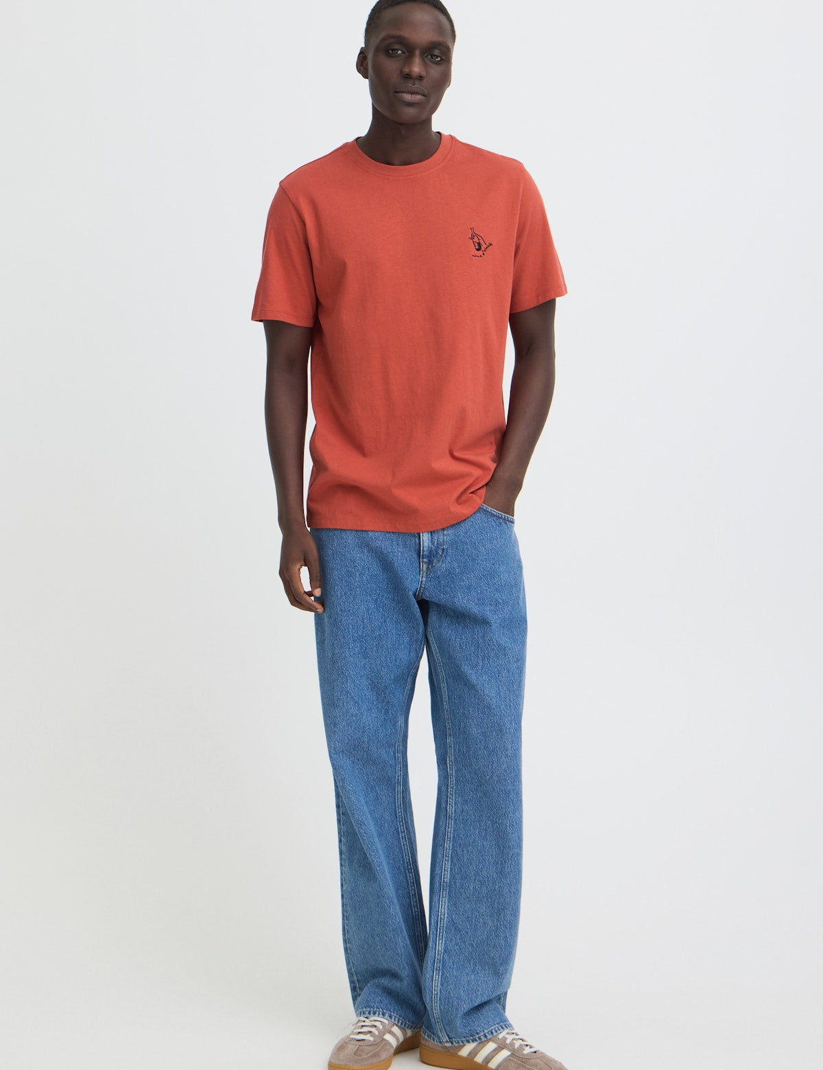 Camiseta BLEND Bhkaz Cinnabar Red - ECRU