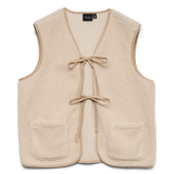 Chaleco Corto VERO MODA Oatmeal Claro