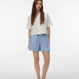 Camisa VERO MODA ss crop White Snow white