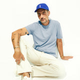 Camiseta ARMEDANGELS Maarkos Dye Pigment Blue Washed