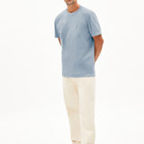 Camiseta ARMEDANGELS Maarkos Dye Pigment Blue Washed