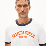 ARMEDANGELS Maarkos Ringer White T-shirt