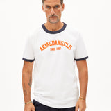 ARMEDANGELS Maarkos Ringer White T-shirt