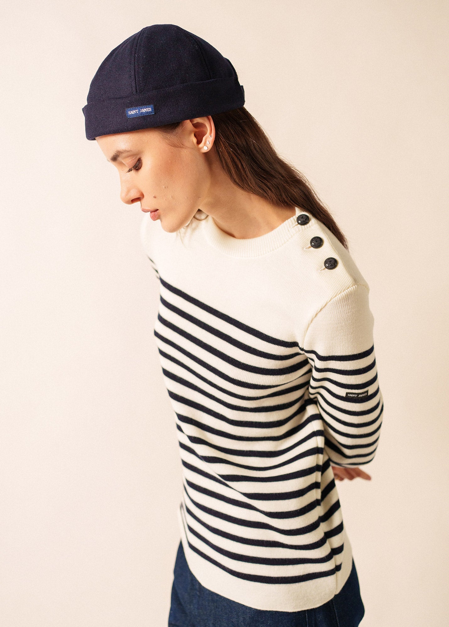 Gorro SAINT JAMES Marin Miki Navy - look