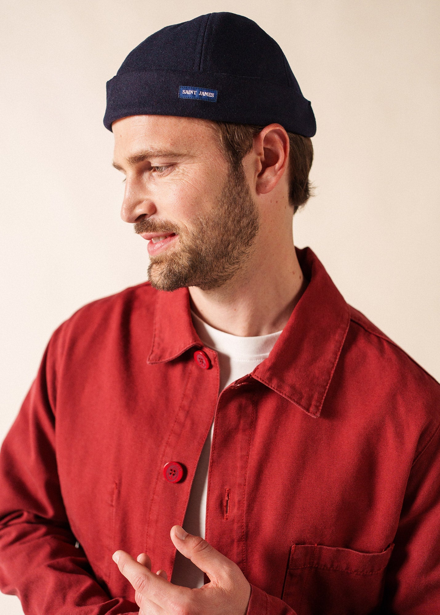 Gorro SAINT JAMES Marin Miki Navy - detalle de ajuste