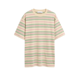 Camiseta ARMEDANGELS Iconic Maarkos Stripes Foam Washed Berry