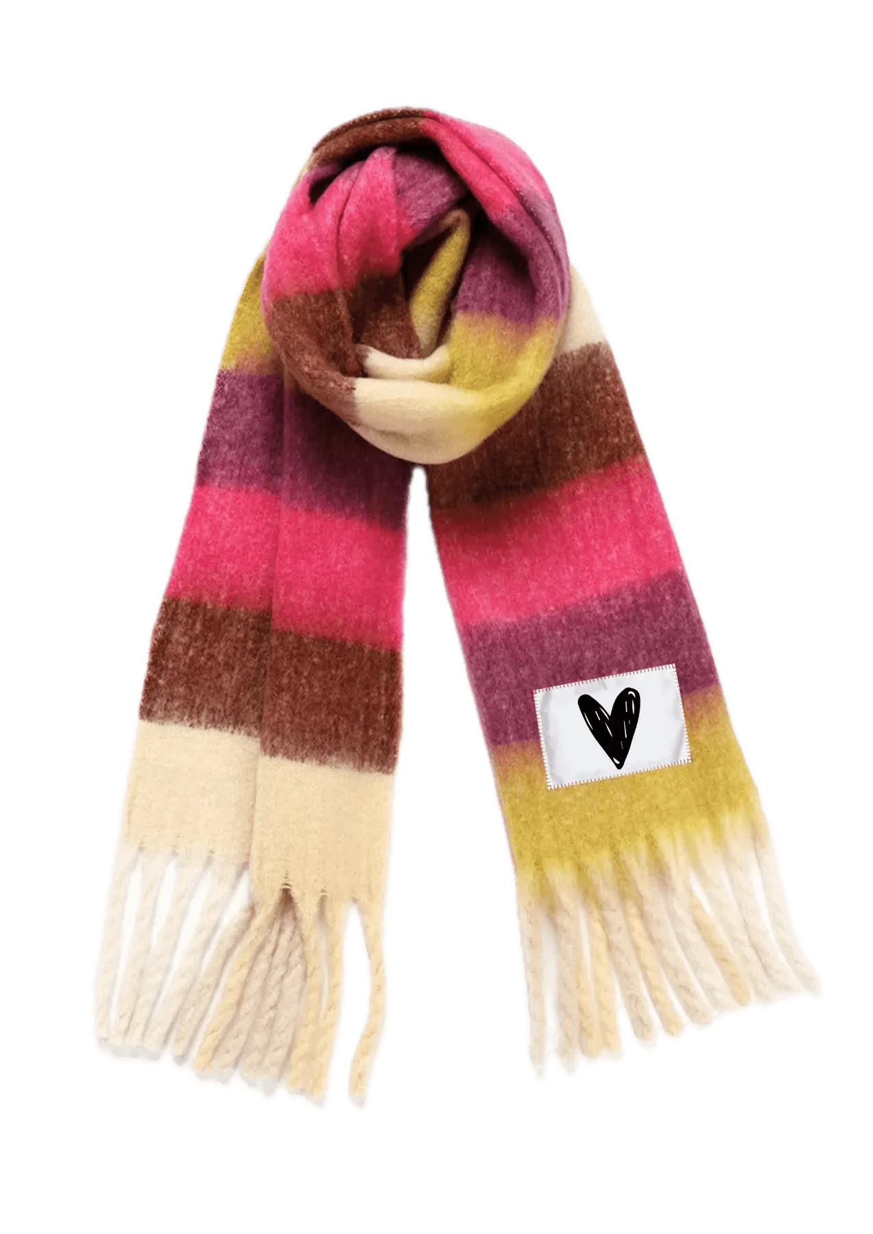 Maxi Bufanda Verb To Do Heart - ECRU