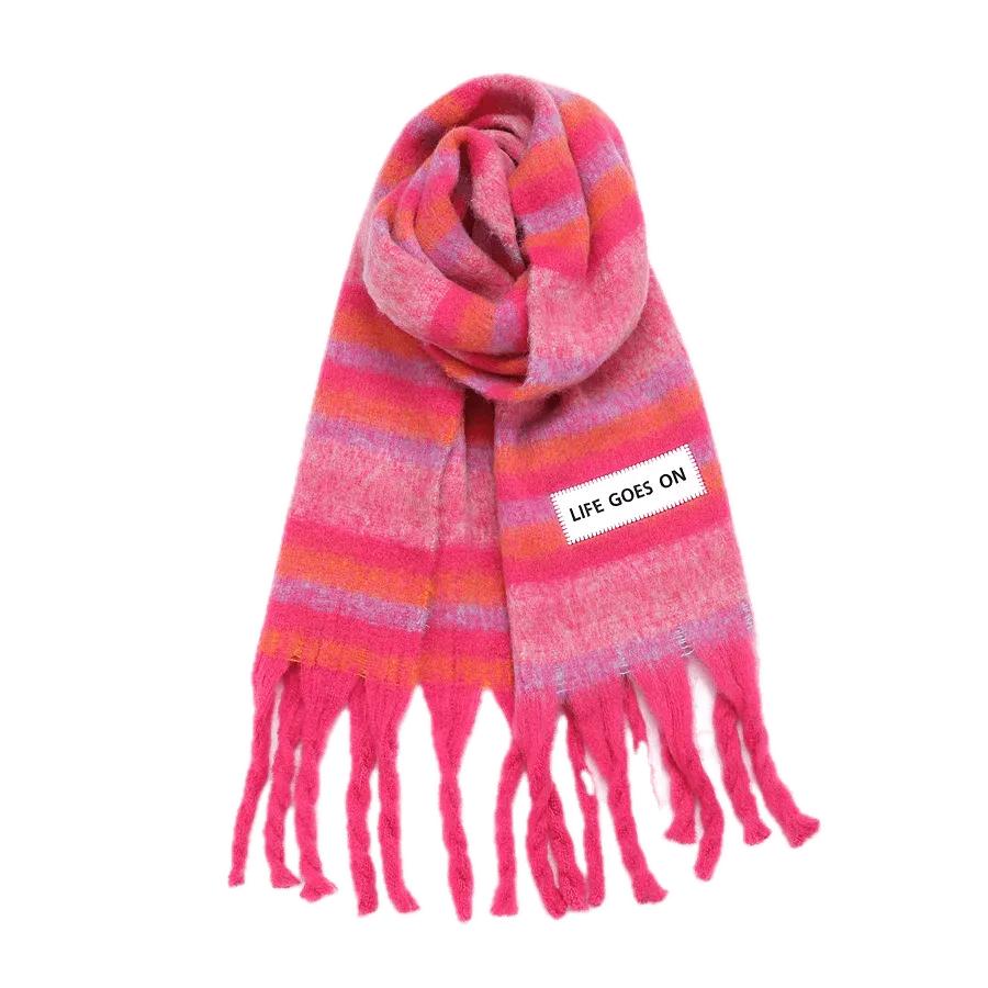 Maxi Bufanda Verb To Do Life Goes On - ECRU