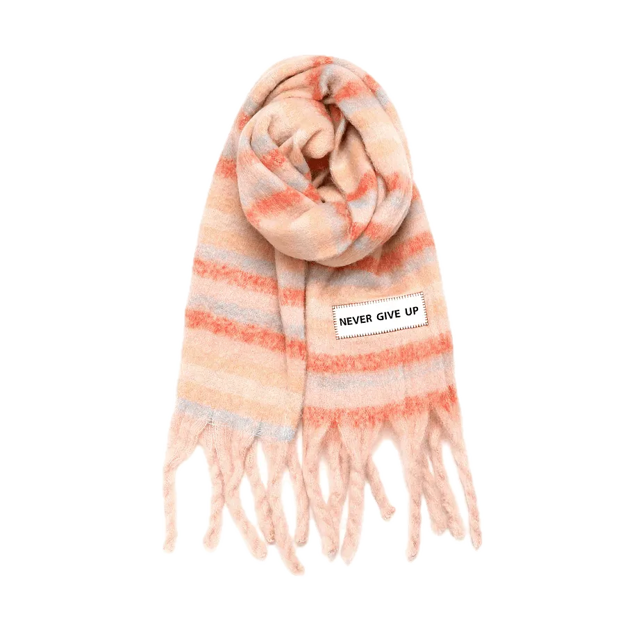 Maxi Bufanda Verb To Do Never Give Up - ECRU