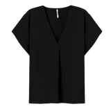 TIFFOSI Maxine Schwarzes T-Shirt