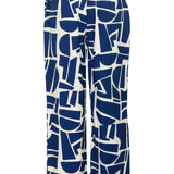 B.YOUNG Ihamma Med Blue Geo Trousers