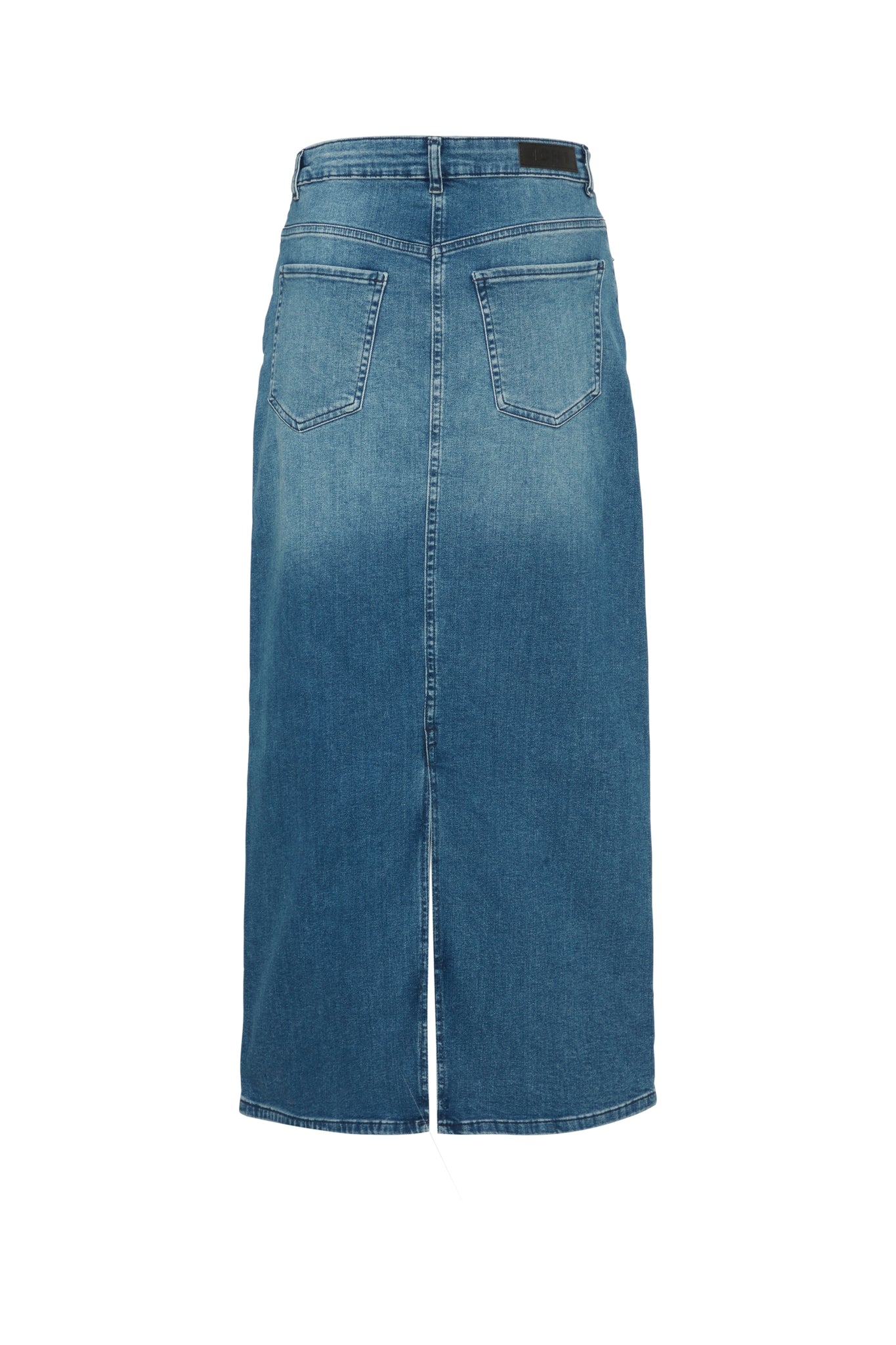 ICHI Twiggy Denim Skirt Medium Blue