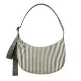 Bolso BAGGU Medium Nylon Crescent Sage Stripe