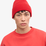 Unisex-Mütze aus recycelter Merinowolle, Scharlachrot