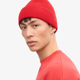 Unisex-Mütze aus recycelter Merinowolle, Scharlachrot