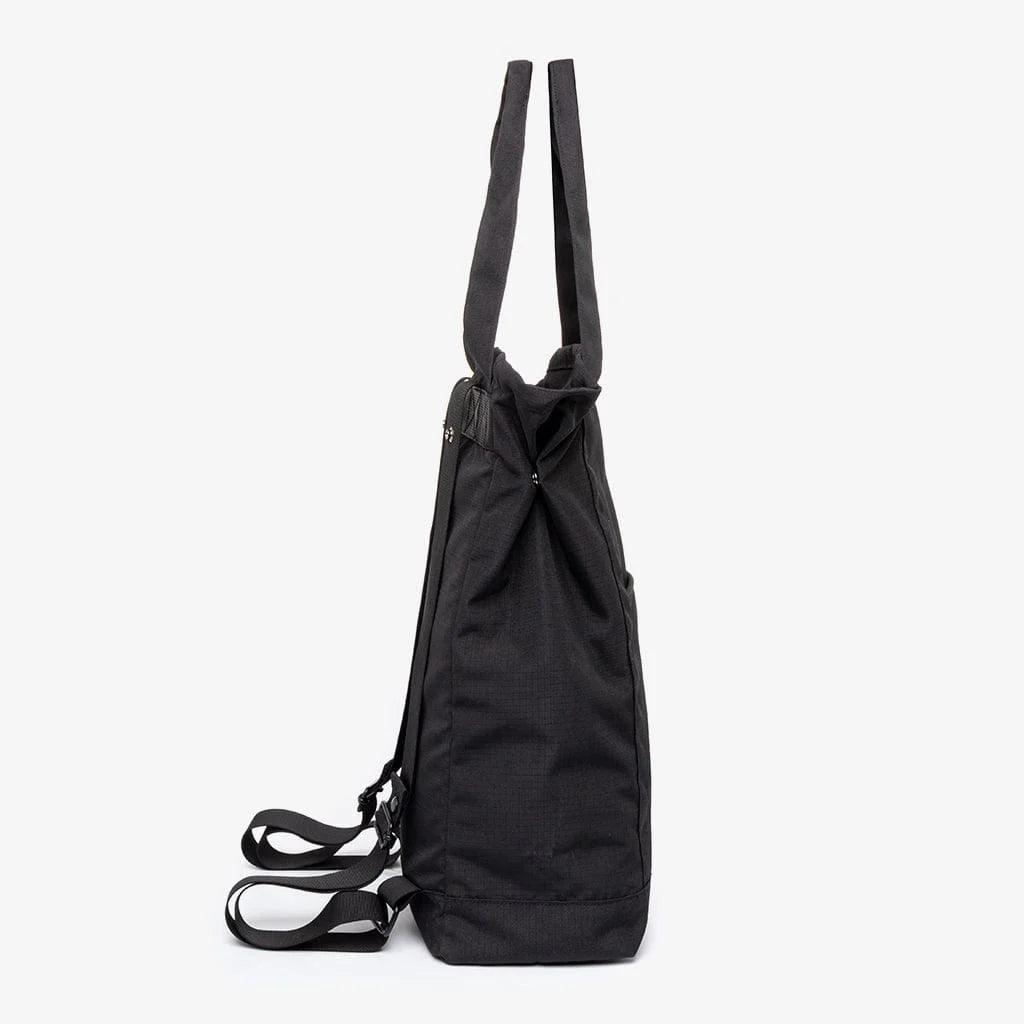 Mochila Bolso Lefrik Roots Tote Bag Maxi 15" Black - ECRU