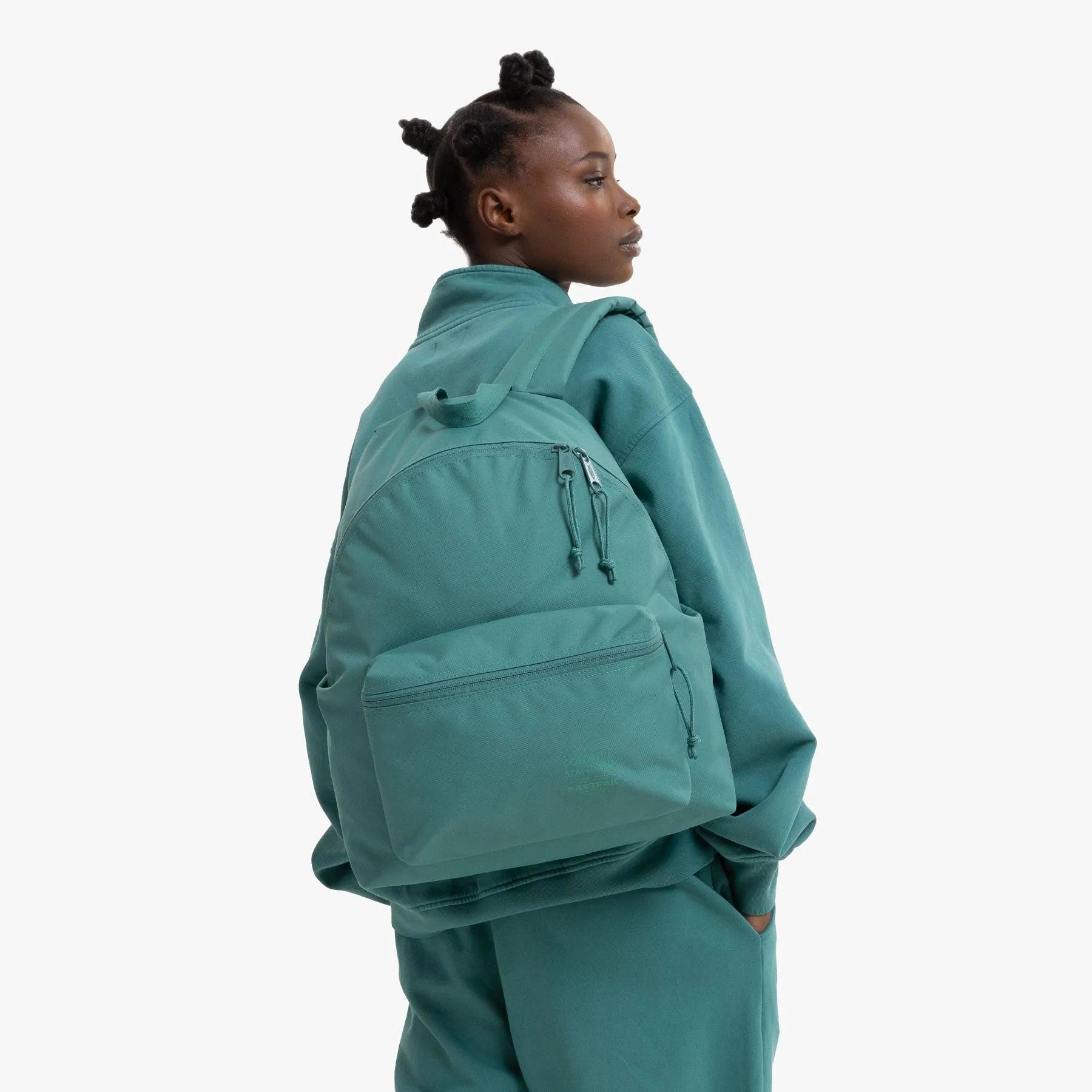 Mochila Colorful Standard x Eastpak Day Pak'r Pine Green - ECRU