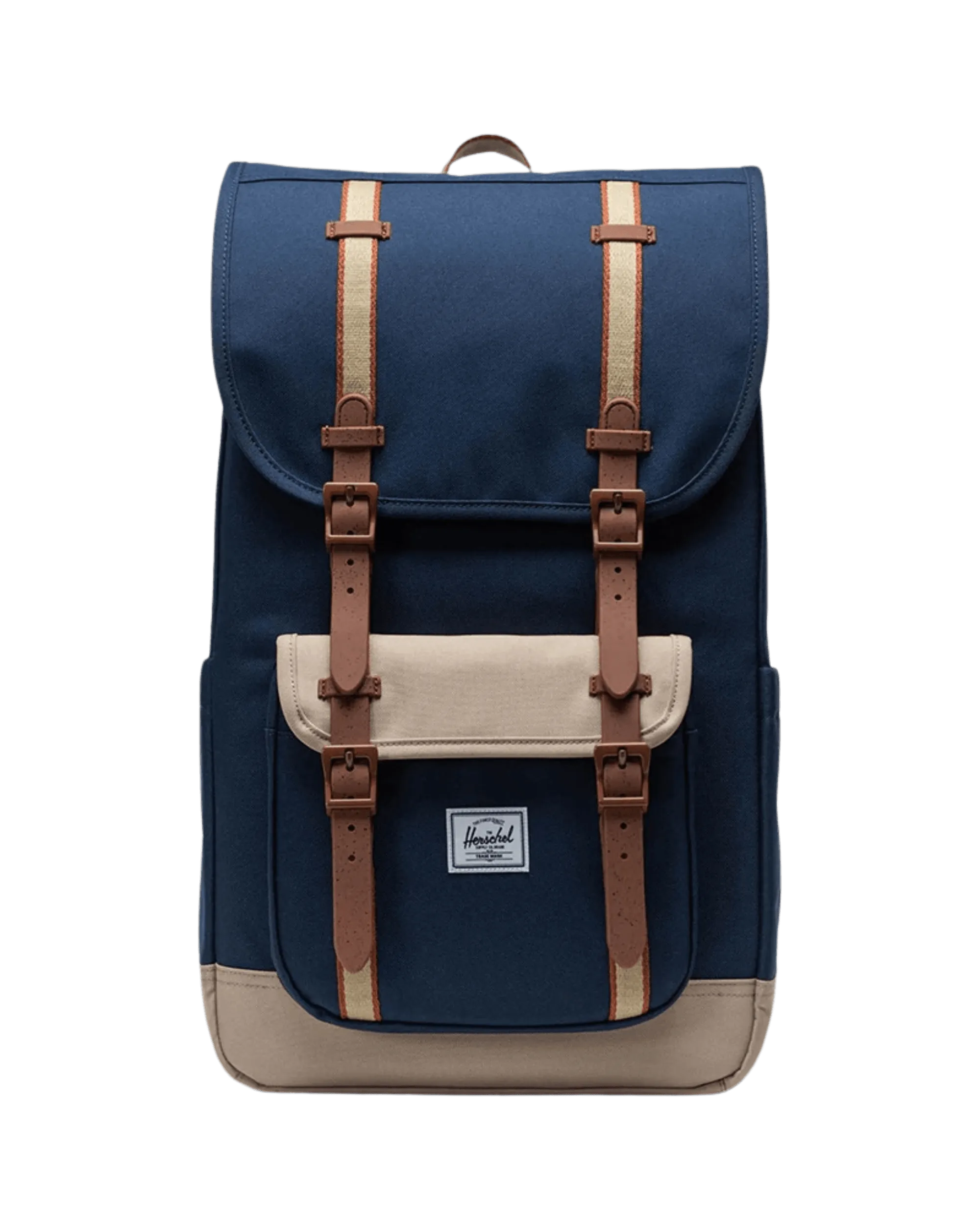 Mochila Herschel Little America™ Black Iris Twill - ECRU