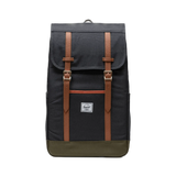 Mochila Herschel Retreat™ Negra - ECRU